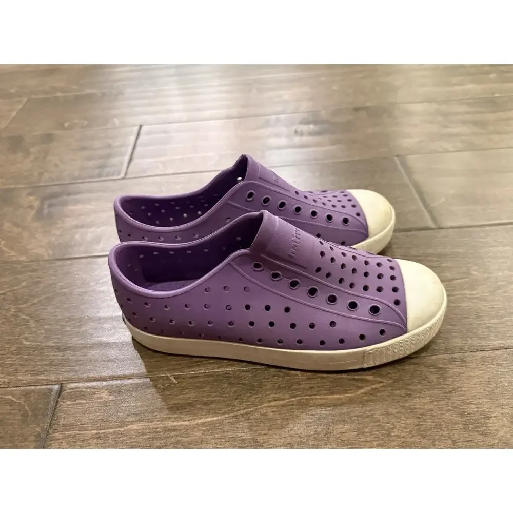 Native Kids Youth Purple Jefferson Water Shoes Slip On Size J2